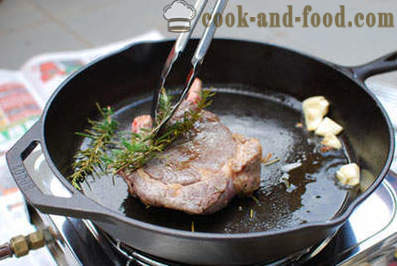 Steak de boeuf dans une recette de poêle