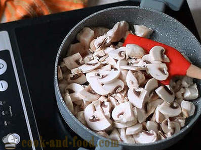 Recette simple Sarrasin avec le poulet et les champignons