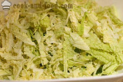 Salade de chou chinois Recette avec du fromage et croûtons