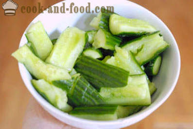 Salade chinoise avec concombre frais