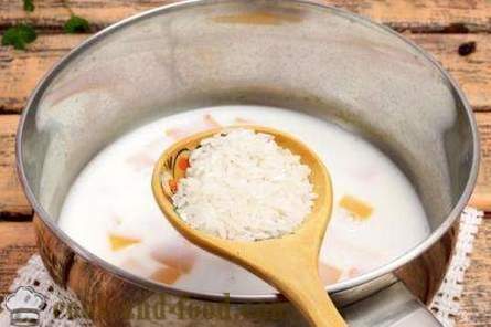 Bouillie de citrouille de lait de riz