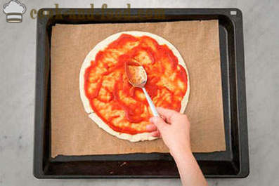 Pizza Recette avec des courgettes et champignons