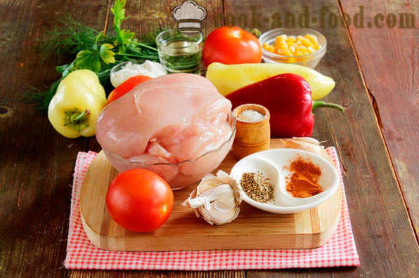 Ragoût de légumes avec du poulet