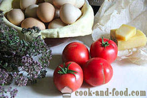 Tomates farcies à l'œuf et le fromage