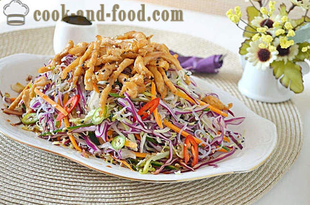 Peking salade avec Funchoza