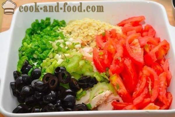 Salade de poulet aux olives
