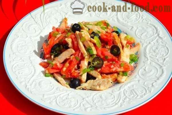 Salade de poulet aux olives