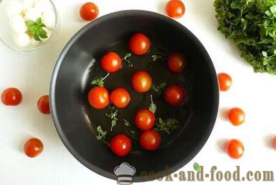 Soupe froide à la roquette et mozzarella