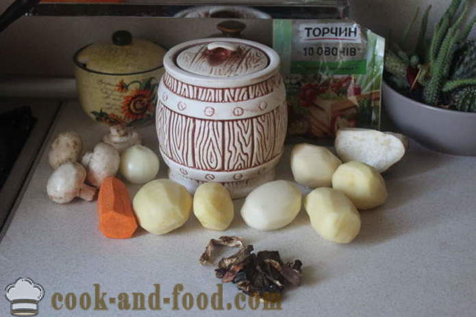 Soupe Transcarpathie de champignons blancs - comment faire cuire la soupe aux champignons blancs savoureux, avec une étape par étape des photos de recettes