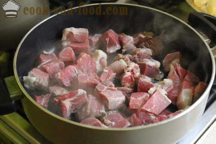 Porc braisé au romarin et de poire - comment faire cuire un délicieux ragoût de porc, étape par étape avec des photos RECEP