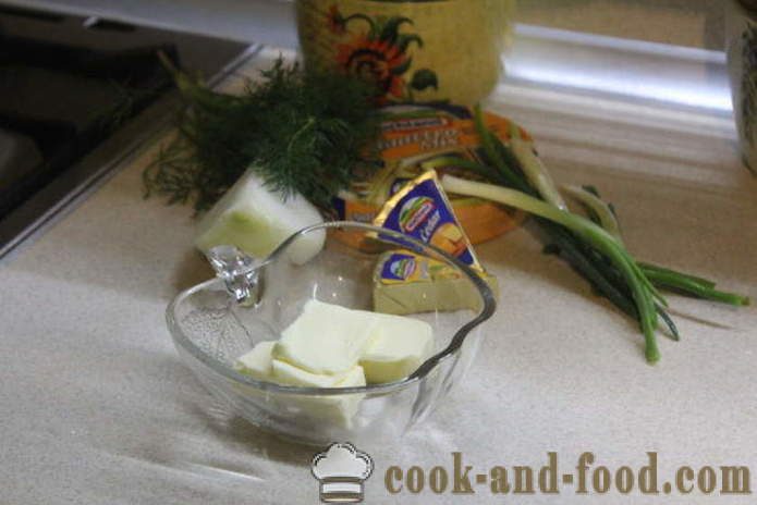Petits pains au fromage à l'ail et l'oignon - comment faire des muffins au fromage et à l'ail, avec une étape par étape des photos de recettes