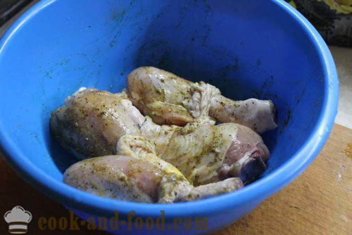 Poulet farci pilons dans le four - comment faire cuire un délicieux pilons de poulet, étape par étape des photos de recettes