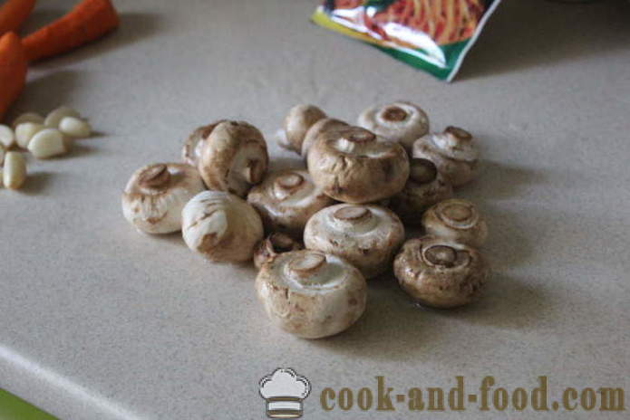 Les champignons en coréen - comment Pickle champignons à la maison, photos étape par étape recette