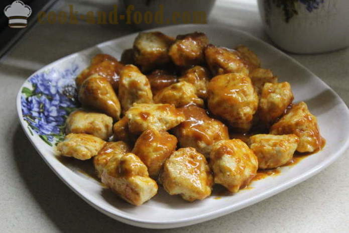 Mitboly Chicken - comment faire cuire les boulettes de viande en sauce, étape par étape sauce photo-recette mitbolov