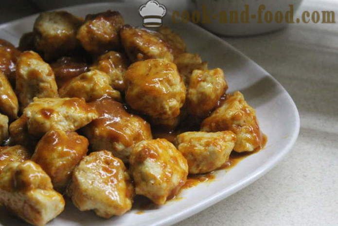 Mitboly Chicken - comment faire cuire les boulettes de viande en sauce, étape par étape sauce photo-recette mitbolov