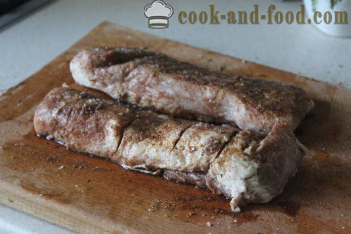 Porc rôti dans du papier - comme délicieux pour cuire le porc à la sauce de soja, une étape par étape des photos de recettes