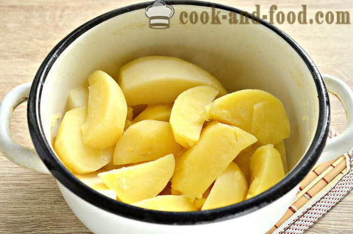 Pommes de terre d'origine en purée aux herbes - Comment faire cuire les pommes de terre en purée et légumes, avec une étape par étape des photos de recettes