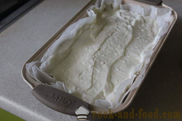 Gâteau au fromage avec des pêches - comment faire cuire un gâteau au fromage cottage et les pêches, avec une étape par étape des photos de recettes