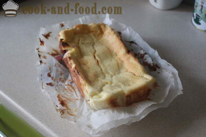 Gâteau au fromage avec des pêches - comment faire cuire un gâteau au fromage cottage et les pêches, avec une étape par étape des photos de recettes