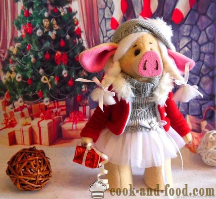 Des idées simples Les décorations du Nouvel An sur l'année de la Terre Jaune de porc ou de sanglier sur le calendrier de l'Est