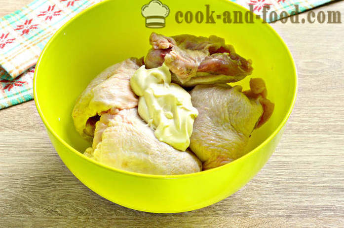 Cuisses de poulet dans le four - comment faire cuire les cuisses de poulet dans la mayonnaise et la sauce soja, une étape par étape des photos de recettes