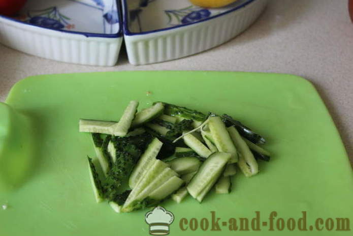 Salade de légumes avec feta - comment préparer une salade avec du fromage feta et légumes, avec une étape par étape des photos de recettes