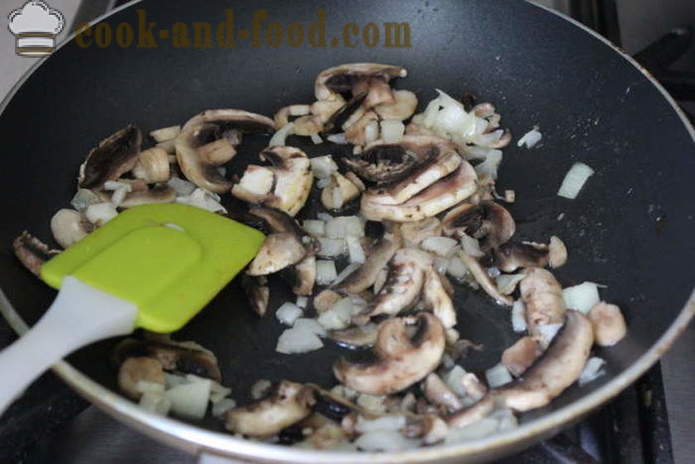 Soupe crémeuse aux champignons et le chou-fleur - comment faire cuire la soupe aux champignons, une étape par étape des photos de recettes