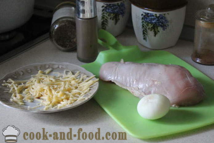 Hamburgers juteux poulet haché - comment faire un escalopes de poitrine de poulet tendre, photos étape par étape recette