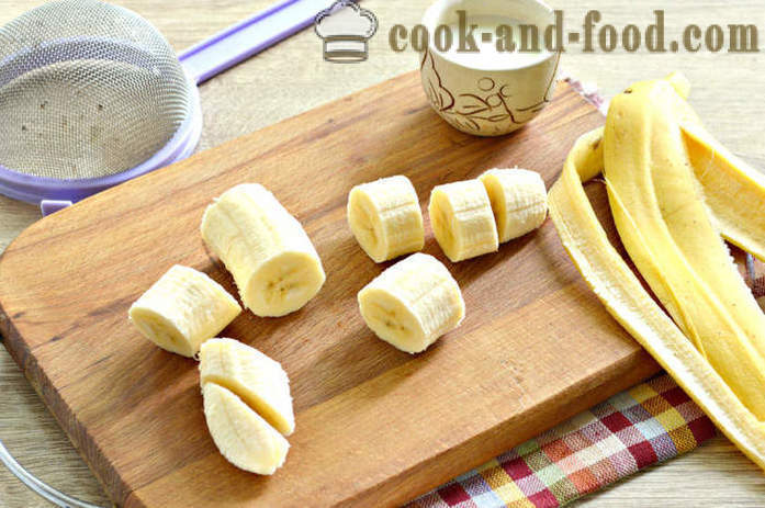 Purée de bananes dans un mélangeur pour les enfants - comment faire cuire la purée de banane pour attirer, étape par étape des photos de recettes