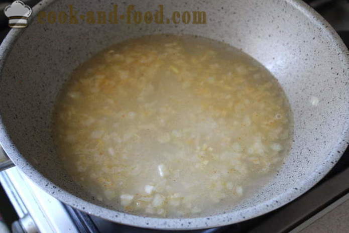 Riz délicieux avec les crevettes en thaï - comment faire cuire le riz aux fruits de mer, étape par étape des photos de recettes