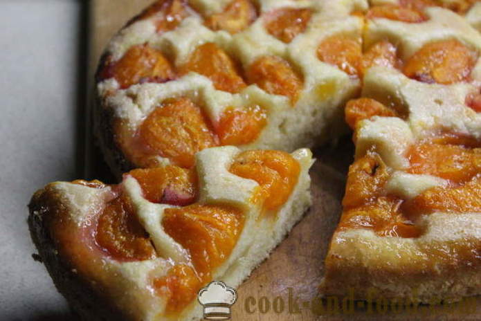 Ouvrir la tarte aux abricots - comment faire cuire le gâteau d'abricot, une étape par étape des photos de recettes