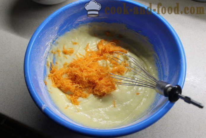 Gâteau aux carottes avec le zeste d'orange - comment faire cuire un gâteau à l'orange et la carotte, avec une étape par étape des photos de recettes