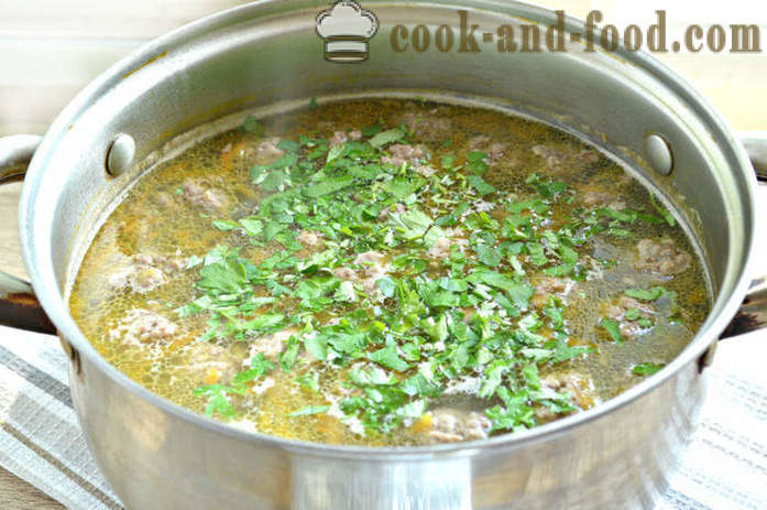 Soupe de haricots avec boulettes de viande et de pommes de terre - comment cuire la soupe de haricots avec des haricots rouges, étape par étape des photos de recettes