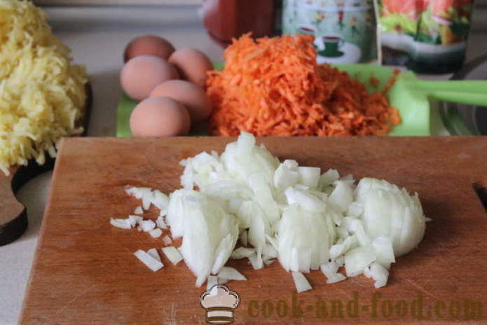 Salade en couches avec foie - comment faire une salade de foie de couches, une étape par étape des photos de recette