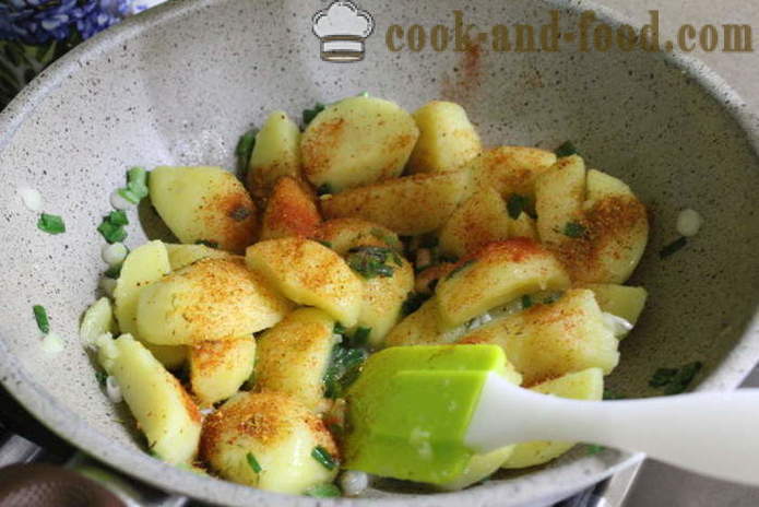 Pommes de terre au paprika et l'ail - comment faire cuire les pommes de terre délicieux avec du paprika, étape par étape des photos de recettes