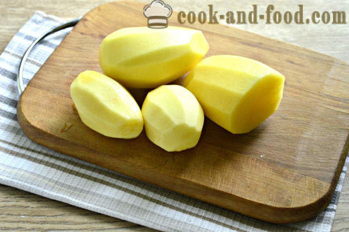 Pommes de terre étuvées viande cuite dans une poêle à frire - comment faire cuire les pommes de terre avec du bœuf salé, une étape par étape des photos de recettes