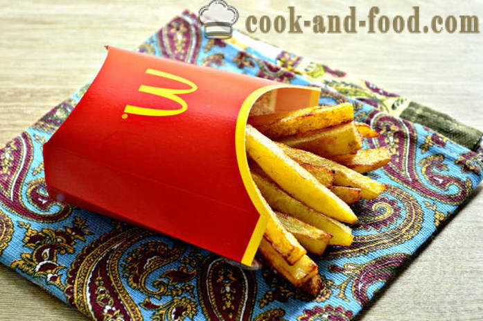 Frites dans McDonalds - comment faire cuire des frites dans la poêle, une étape par étape des photos de recettes