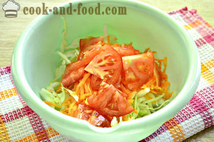 La recette étape photo délicieuse salade de chou et les carottes fraîches - comment faire cuire une délicieuse salade de chou et les carottes jeunes