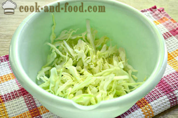 La recette étape photo délicieuse salade de chou et les carottes fraîches - comment faire cuire une délicieuse salade de chou et les carottes jeunes