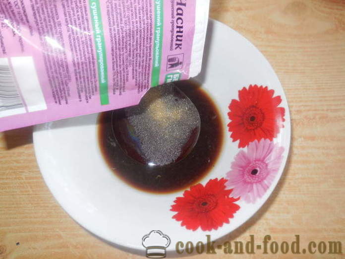 Champignons Champignons marinés dans une sauce de soja - comment faire revenir les champignons sur le gril, une étape par étape des photos de recettes