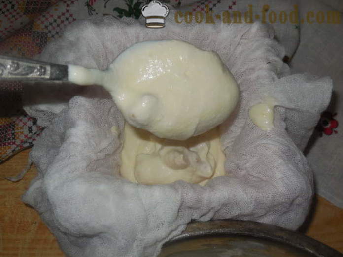 Curd Pâques sans oeufs crus - comment faire brut paque fromage cottage, étape par étape les photos de recettes