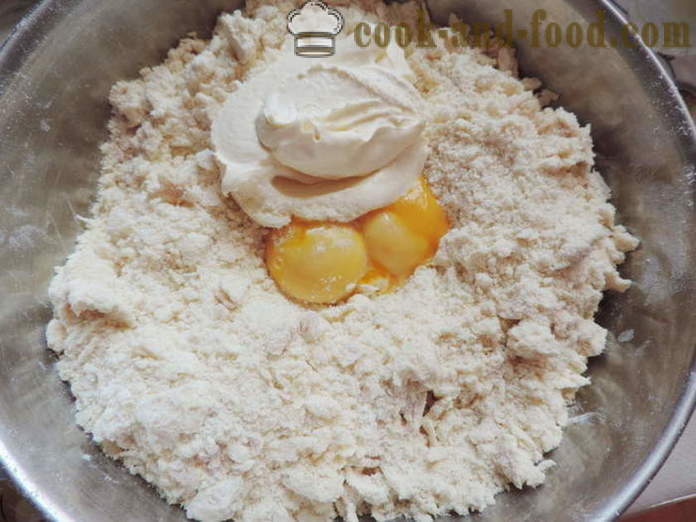 La pâte de levure pour la tarte sablée, tartes, pâtisseries ou bagels - comment faire la pâte de sable levure, une étape par étape des photos de recettes