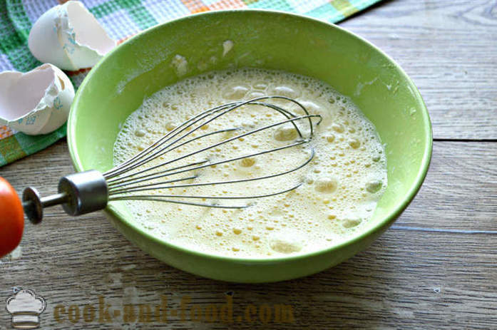 Rouleaux d'oeufs avec de l'amidon et de la mayonnaise - comment faire des crêpes pour salade d'oeuf, une étape par étape des photos de recette