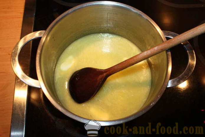 Anneaux de crème anglaise avec la crème de lait caillé Tiramisu - Comment faire des bagues à la crème à la maison, photos étape par étape recette