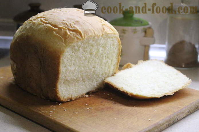 Milky pain blanc dans la machine à pain - comment faire cuire du pain dans le lait, une étape par étape des photos de recettes