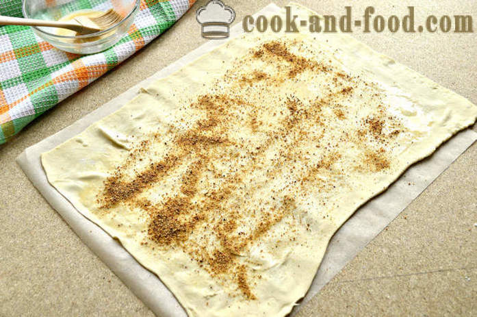 Gâteau étagé avec Choucroute - comment faire un gâteau de couche avec la choucroute, une étape par étape des photos de recettes