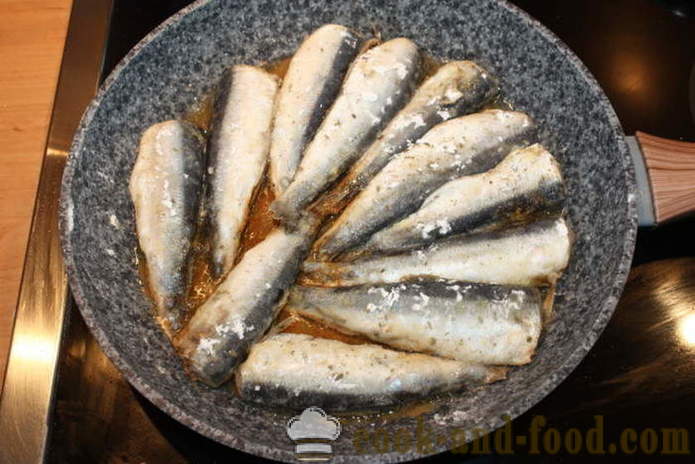 Hareng frit dans la farine - comment faire cuire le hareng frit dans une poêle à frire, une étape par étape des photos de recettes