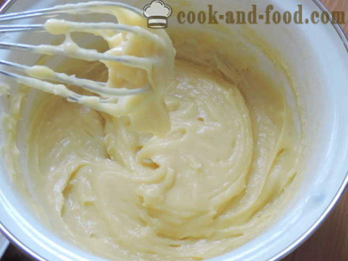 Crème anglaise avec la crème sure - comment faire crème crème pâtissière, étape par étape des photos de recettes