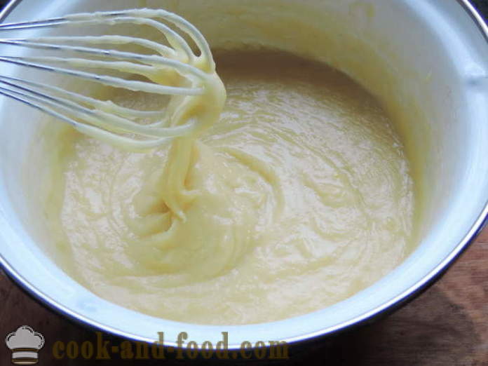 Crème anglaise avec la crème sure - comment faire crème crème pâtissière, étape par étape des photos de recettes