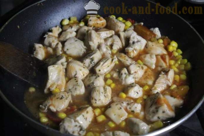 Poulet à la sauce aigre-douce chinoise - comment faire cuire un poulet en chinois, une étape par étape des photos de recettes